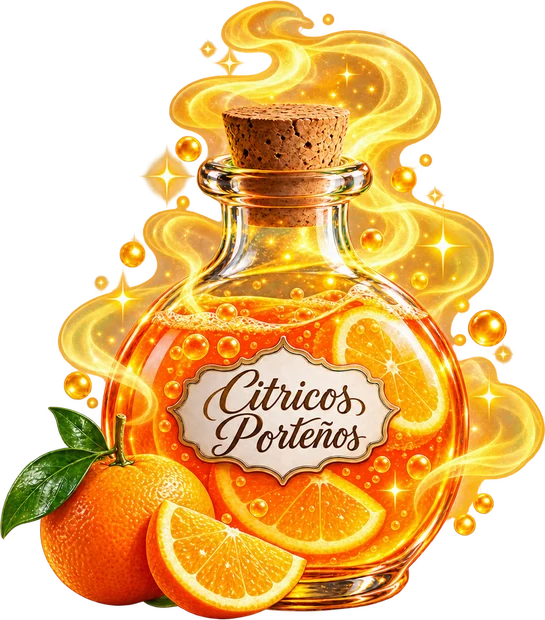 Poción del jugo naranja